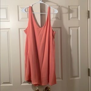 Peach Casual Dress